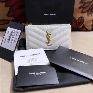YSL Zipped Card Case